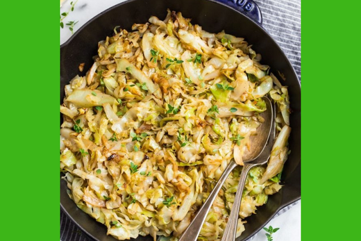 Sauteed and Saucy Cabbage